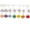 Miniature Ornaments, 7 pc Rainbow Colors with Tiny Bows & Hooks, Adorabilities
